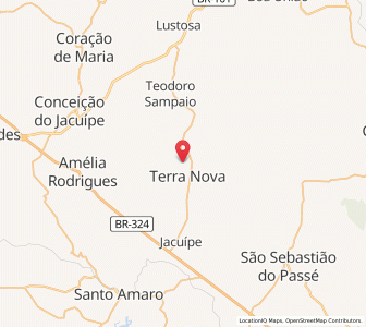 Map of Terra Nova, Bahia