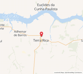 Map of Terra Rica, Paraná