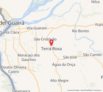 Map of Terra Roxa, Paraná
