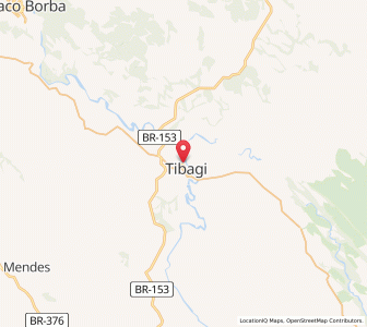 Map of Tibagi, Paraná