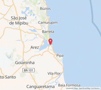 Map of Tibau do Sul, Rio Grande do Norte