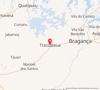 Map of Tracuateua, Pará
