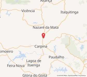 Map of Tracunhaém, Pernambuco