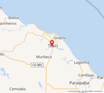 Map of Trairi, Ceará