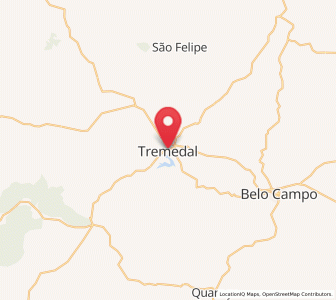 Map of Tremedal, Bahia