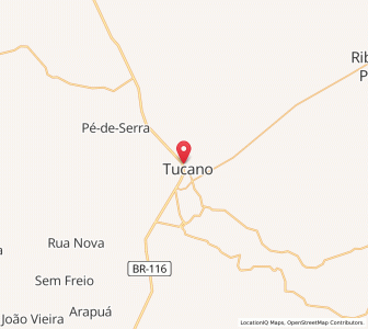 Map of Tucano, Bahia