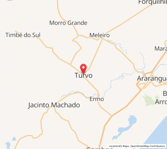 Map of Turvo, Santa Catarina
