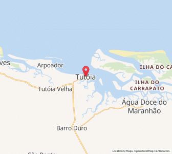 Map of Tutóia, Maranhão