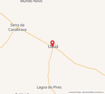 Map of Uauá, Bahia