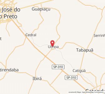 Map of Uchoa, São Paulo