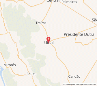 Map of Uibaí, Bahia