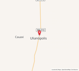 Map of Ulianópolis, Pará