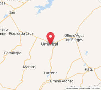 Map of Umarizal, Rio Grande do Norte