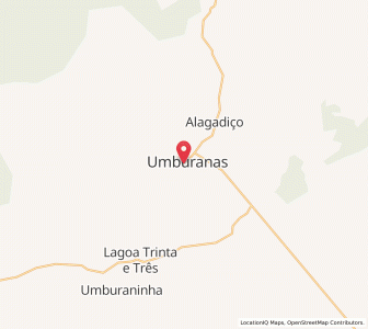 Map of Umburanas, Bahia
