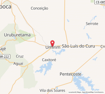 Map of Umirim, Ceará
