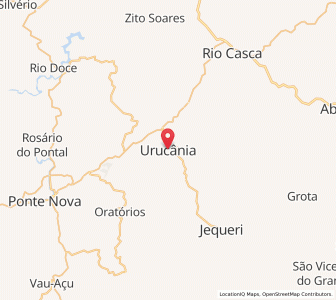 Map of Urucânia, Minas Gerais