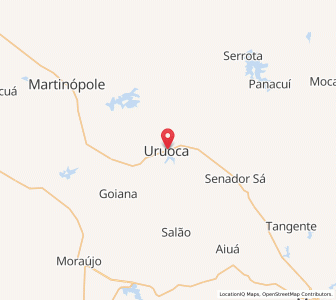Map of Uruoca, Ceará