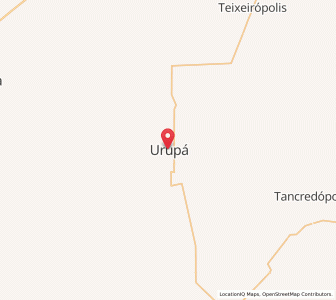 Map of Urupá, Rondônia