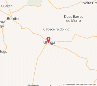 Map of Utinga, Bahia