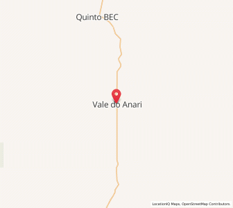 Map of Vale do Anari, Rondônia