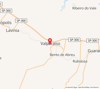 Map of Valparaíso, São Paulo