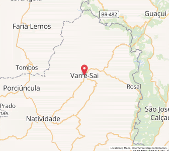 Map of Varre-Sai, Rio de Janeiro