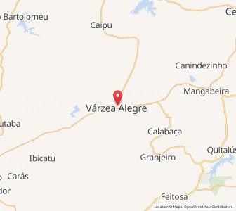 Map of Várzea Alegre, Ceará