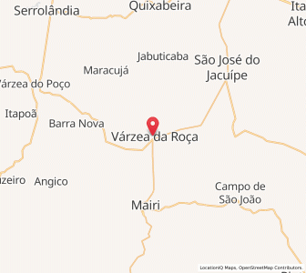 Map of Várzea da Roça, Bahia