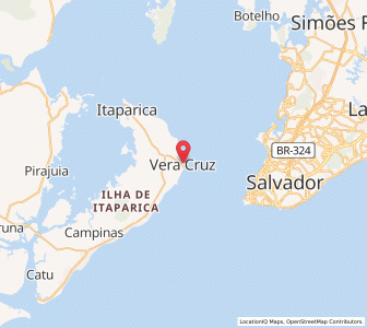 Map of Vera Cruz, Bahia