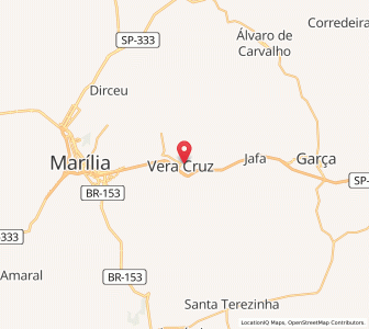 Map of Vera Cruz, São Paulo