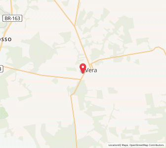 Map of Vera, Mato Grosso