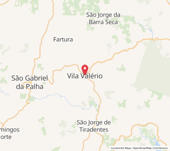 Map of Vila Valério, Espírito Santo