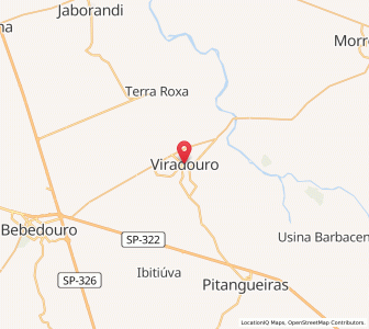 Map of Viradouro, São Paulo