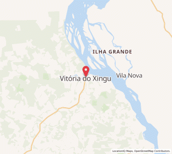 Map of Vitória do Xingu, Pará