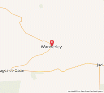 Map of Wanderley, Bahia