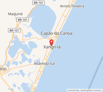 Map of Xangri-lá, Rio Grande do Sul