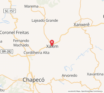Map of Xaxim, Santa Catarina