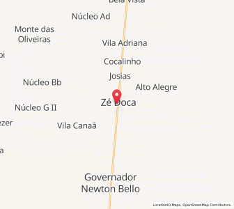 Map of Zé Doca, Maranhão