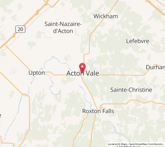 Map of Acton Vale, QuebecQuebec
