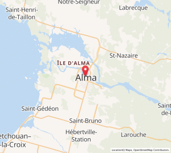 Map of Alma, QuebecQuebec