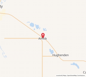 Map of Amisk, AlbertaAlberta