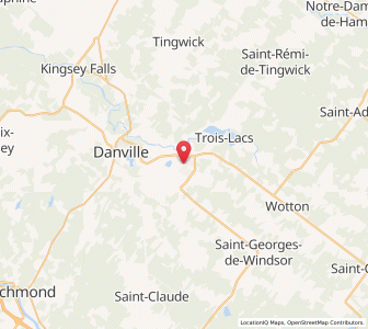 Map of Asbestos, QuebecQuebec