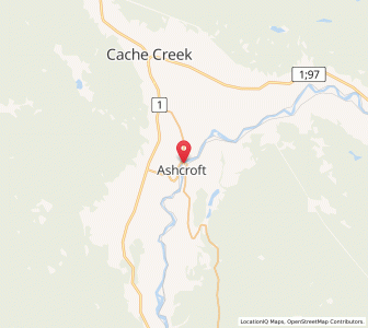Map of Ashcroft, British ColumbiaBritish Columbia