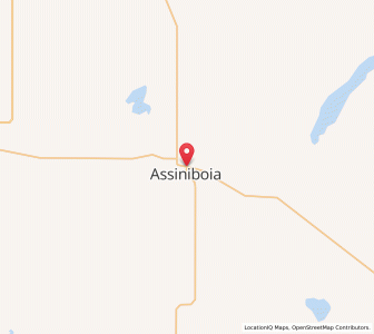 Map of Assiniboia, SaskatchewanSaskatchewan