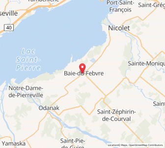 Map of Baie-du-Febvre, QuebecQuebec