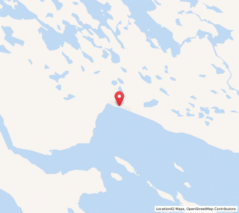 Map of Baker Lake, NunavutNunavut