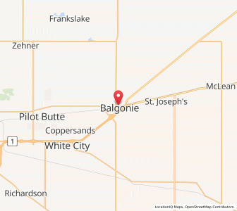 Map of Balgonie, SaskatchewanSaskatchewan
