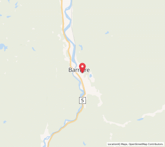 Map of Barrière, British ColumbiaBritish Columbia