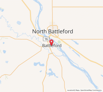Map of Battleford, SaskatchewanSaskatchewan