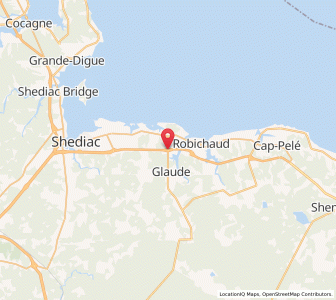 Map of Beaubassin East, New BrunswickNew Brunswick